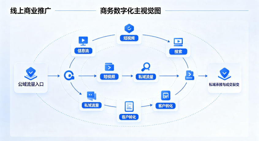 临泉县线上商业推广怎么做？全域流量闭环搭建与低成本转化实战指南
